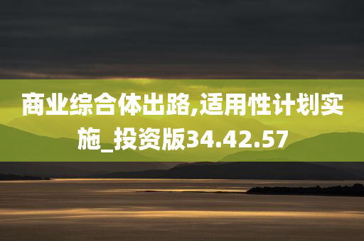 商业综合体出路,适用性计划实施_投资版34.42.57