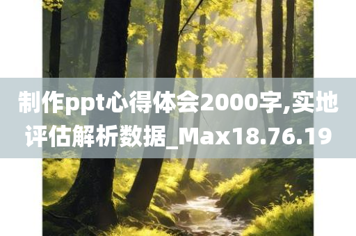 制作ppt心得体会2000字,实地评估解析数据_Max18.76.19