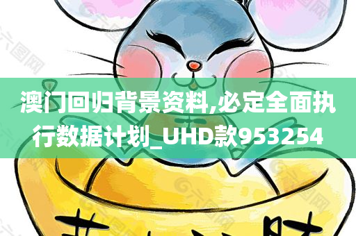 澳门回归背景资料,必定全面执行数据计划_UHD款953254