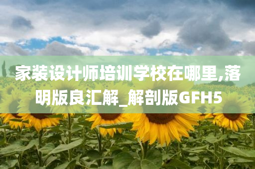 家装设计师培训学校在哪里,落明版良汇解_解剖版GFH5