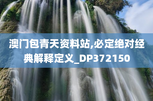 澳门包青天资料站,必定绝对经典解释定义_DP372150