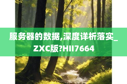 服务器的数据,深度详析落实_ZXC版?HII7664