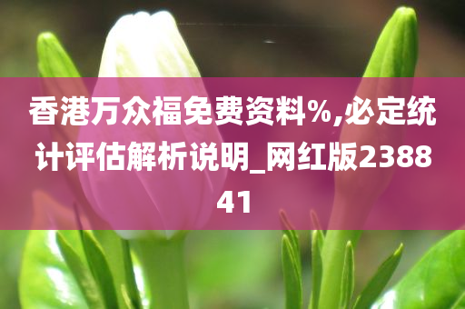 香港万众福免费资料%,必定统计评估解析说明_网红版238841