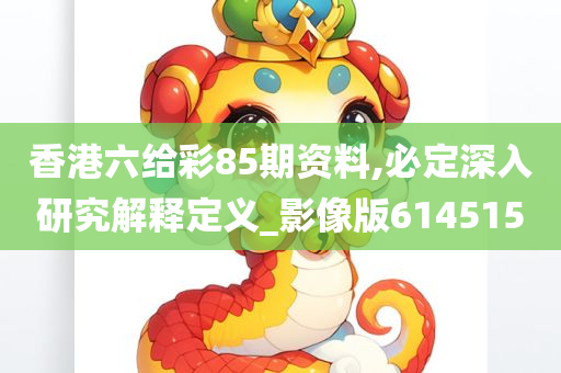 香港六给彩85期资料,必定深入研究解释定义_影像版614515