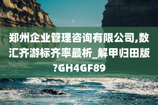 郑州企业管理咨询有限公司,数汇齐游标齐率最析_解甲归田版?GH4GF89