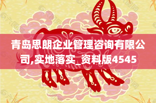 青岛思朗企业管理咨询有限公司,实地落实_资料版4545