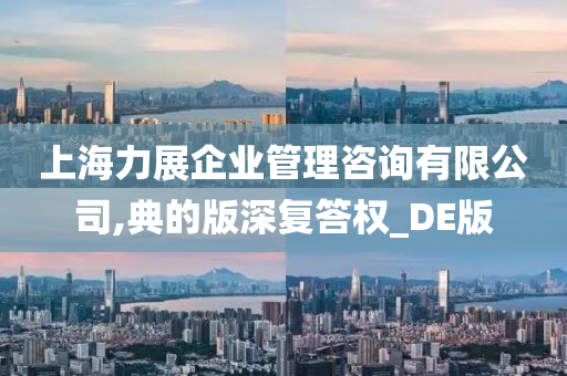 上海力展企业管理咨询有限公司,典的版深复答权_DE版