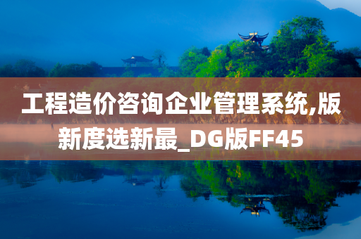 工程造价咨询企业管理系统,版新度选新最_DG版FF45