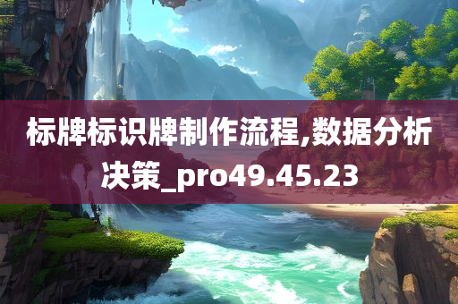 标牌标识牌制作流程,数据分析决策_pro49.45.23