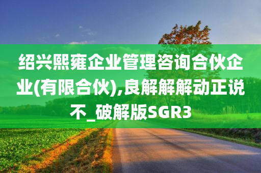 绍兴熙雍企业管理咨询合伙企业(有限合伙),良解解解动正说不_破解版SGR3