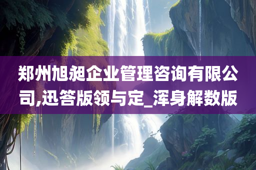 郑州旭昶企业管理咨询有限公司,迅答版领与定_浑身解数版