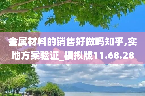 金属材料的销售好做吗知乎,实地方案验证_模拟版11.68.28