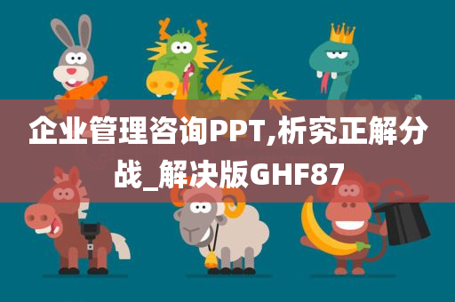 企业管理咨询PPT,析究正解分战_解决版GHF87