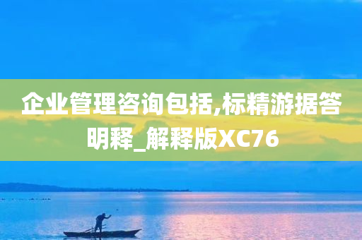 企业管理咨询包括,标精游据答明释_解释版XC76