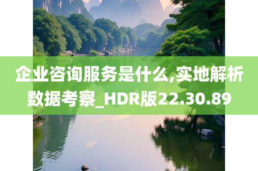 企业咨询服务是什么,实地解析数据考察_HDR版22.30.89