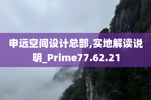 申远空间设计总部,实地解读说明_Prime77.62.21