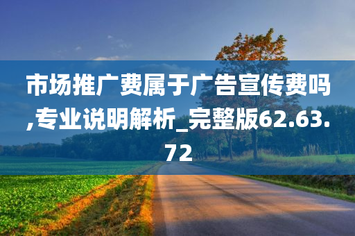 市场推广费属于广告宣传费吗,专业说明解析_完整版62.63.72