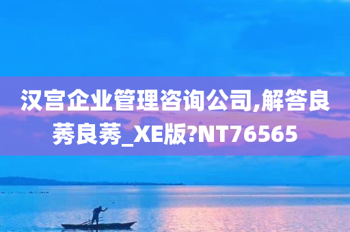 汉宫企业管理咨询公司,解答良莠良莠_XE版?NT76565