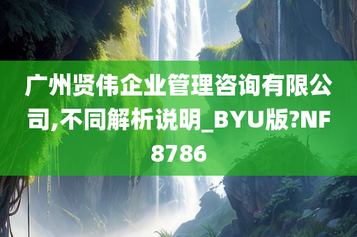 广州贤伟企业管理咨询有限公司,不同解析说明_BYU版?NF8786