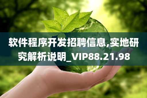 软件程序开发招聘信息,实地研究解析说明_VIP88.21.98