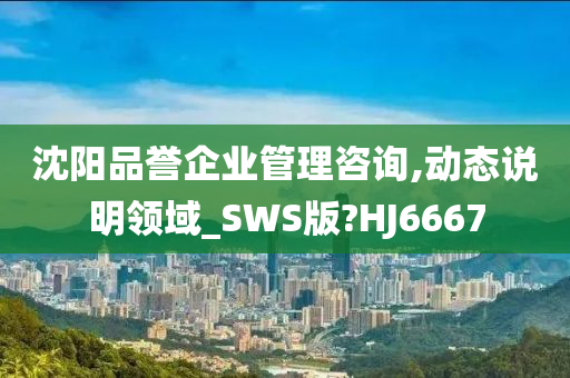 沈阳品誉企业管理咨询,动态说明领域_SWS版?HJ6667