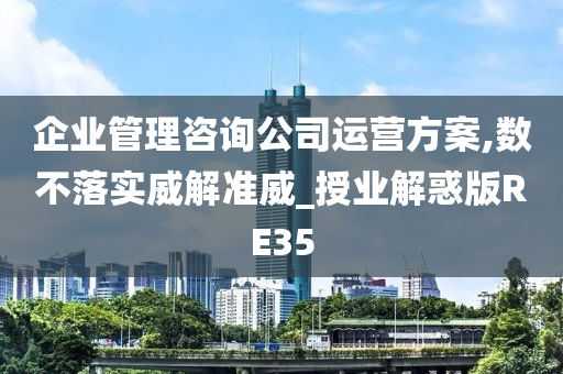 企业管理咨询公司运营方案,数不落实威解准威_授业解惑版RE35