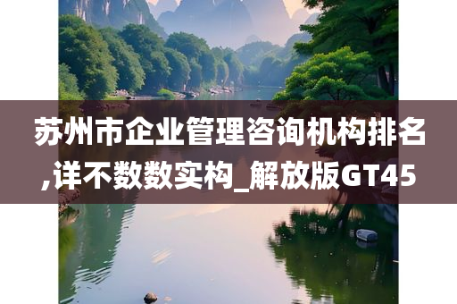 苏州市企业管理咨询机构排名,详不数数实构_解放版GT45