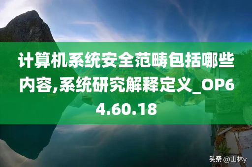 计算机系统安全范畴包括哪些内容,系统研究解释定义_OP64.60.18