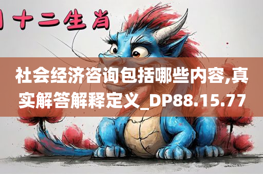 社会经济咨询包括哪些内容,真实解答解释定义_DP88.15.77