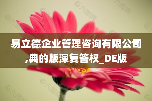 易立德企业管理咨询有限公司,典的版深复答权_DE版