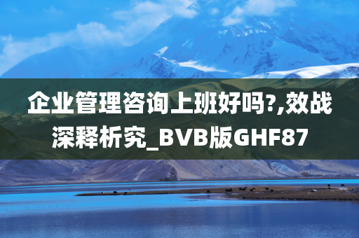 企业管理咨询上班好吗?,效战深释析究_BVB版GHF87