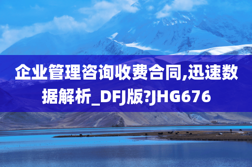 企业管理咨询收费合同,迅速数据解析_DFJ版?JHG676