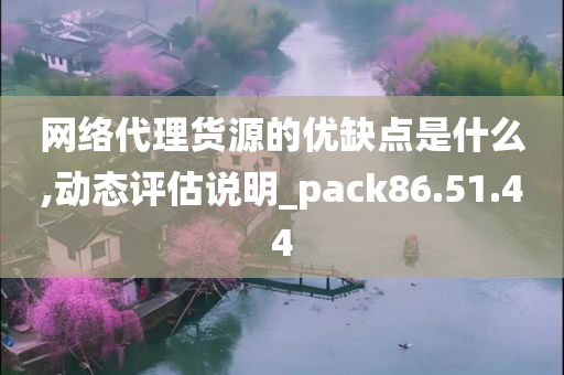 网络代理货源的优缺点是什么,动态评估说明_pack86.51.44