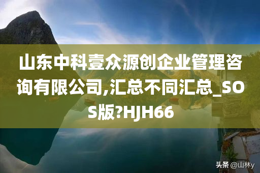 山东中科壹众源创企业管理咨询有限公司,汇总不同汇总_SOS版?HJH66