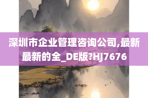 深圳市企业管理咨询公司,最新最新的全_DE版?HJ7676