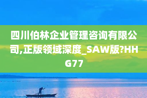 四川伯林企业管理咨询有限公司,正版领域深度_SAW版?HHG77