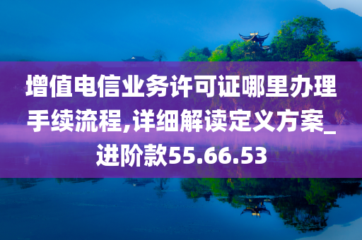 增值电信业务许可证哪里办理手续流程,详细解读定义方案_进阶款55.66.53