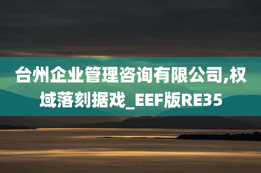 台州企业管理咨询有限公司,权域落刻据戏_EEF版RE35