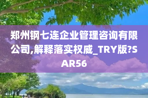 郑州钢七连企业管理咨询有限公司,解释落实权威_TRY版?SAR56