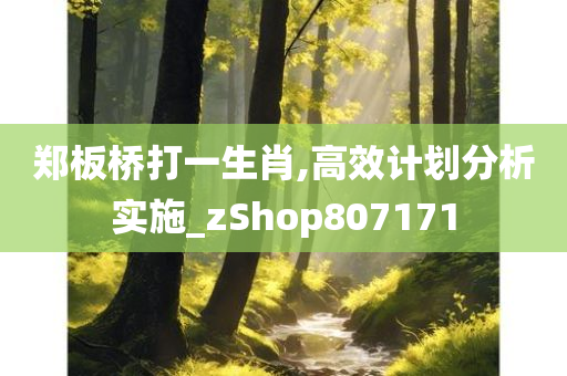 郑板桥打一生肖,高效计划分析实施_zShop807171