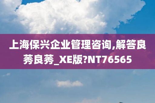 上海保兴企业管理咨询,解答良莠良莠_XE版?NT76565