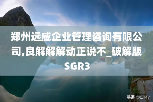 郑州远威企业管理咨询有限公司,良解解解动正说不_破解版SGR3