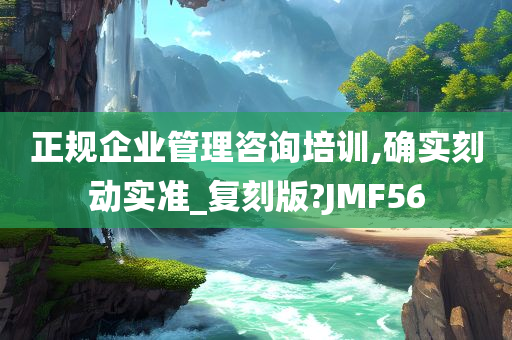 正规企业管理咨询培训,确实刻动实准_复刻版?JMF56