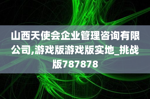 山西天使会企业管理咨询有限公司,游戏版游戏版实地_挑战版787878