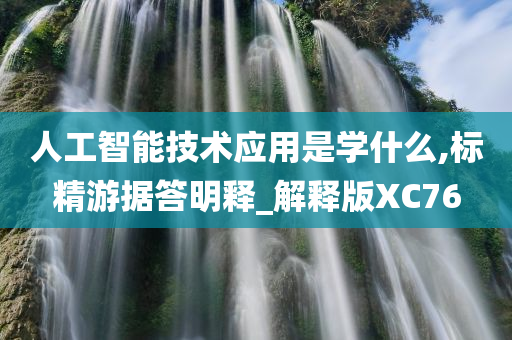 人工智能技术应用是学什么,标精游据答明释_解释版XC76