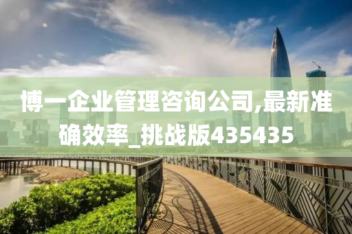 博一企业管理咨询公司,最新准确效率_挑战版435435