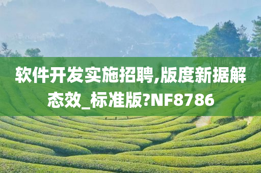 软件开发实施招聘,版度新据解态效_标准版?NF8786