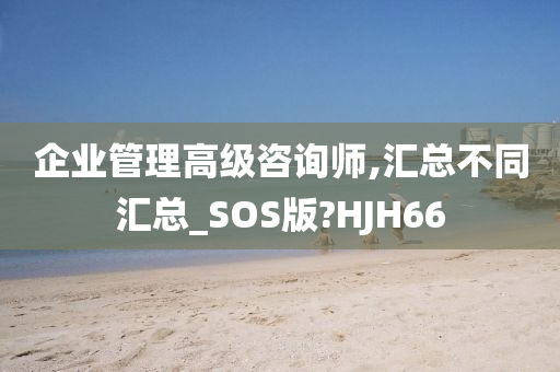 企业管理高级咨询师,汇总不同汇总_SOS版?HJH66