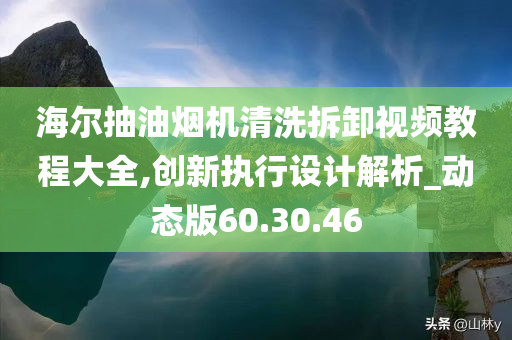 海尔抽油烟机清洗拆卸视频教程大全,创新执行设计解析_动态版60.30.46