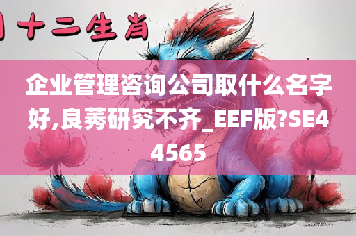 企业管理咨询公司取什么名字好,良莠研究不齐_EEF版?SE44565